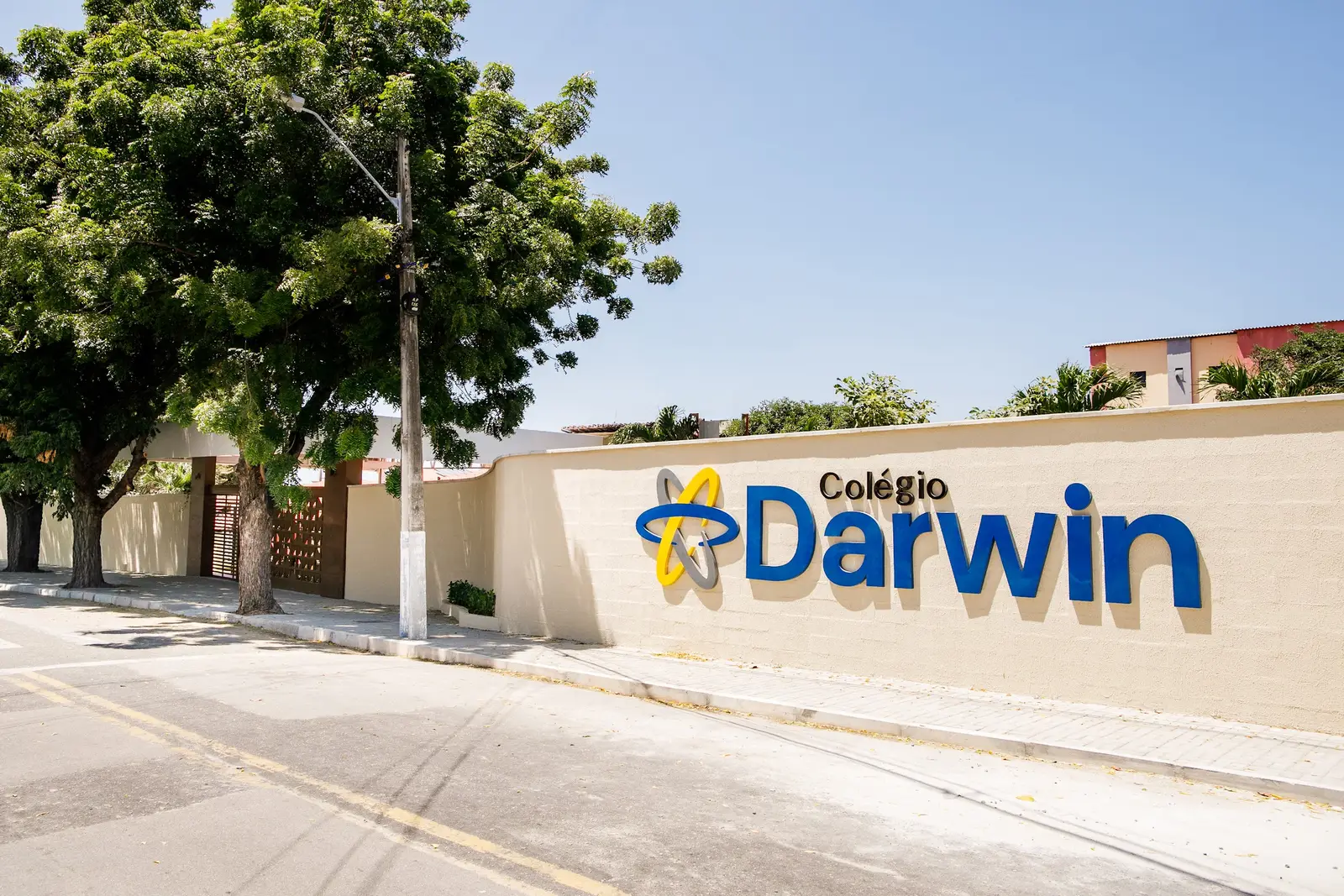 Fachada da Sede Sul do Colégio Darwin, no bairro Sapiranga